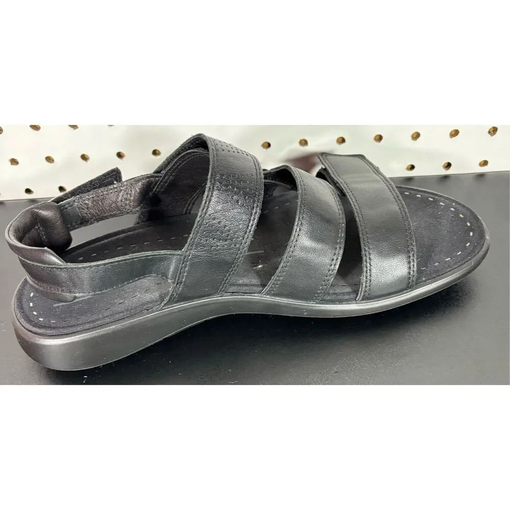 Ecco Emmy Leather Comfort Slide Sandals Flip Flop shoes Size 10